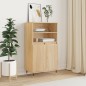 vidaXL Credenza Rovere Sonoma 60x36x110 cm in Legno Multistrato vidaXL Credenza Rovere Sonoma 60x36x110 cm in Legno Multistrato