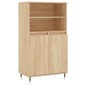 vidaXL Credenza Rovere Sonoma 60x36x110 cm in Legno Multistrato vidaXL Credenza Rovere Sonoma 60x36x110 cm in Legno Multistrato