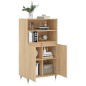 vidaXL Credenza Rovere Sonoma 60x36x110 cm in Legno Multistrato vidaXL Credenza Rovere Sonoma 60x36x110 cm in Legno Multistrato