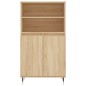 vidaXL Credenza Rovere Sonoma 60x36x110 cm in Legno Multistrato vidaXL Credenza Rovere Sonoma 60x36x110 cm in Legno Multistrato