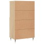 vidaXL Credenza Rovere Sonoma 60x36x110 cm in Legno Multistrato vidaXL Credenza Rovere Sonoma 60x36x110 cm in Legno Multistrato