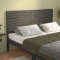 Testiera per Letto Grigia 206x4x100cm in Legno Massello di Pino Testiera per Letto Grigia 206x4x100cm in Legno Massello di Pino