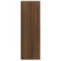 Scaffale Angolare Rovere Marrone 33x33x100 cm Legno Multistrato Scaffale Angolare Rovere Marrone 33x33x100 cm Legno Multistrato