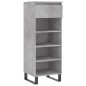 vidaXL Scarpiera Grigio Cemento 40x36x105 cm in Legno Multistrato