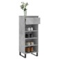 vidaXL Scarpiera Grigio Cemento 40x36x105 cm in Legno Multistrato