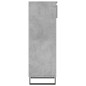 vidaXL Scarpiera Grigio Cemento 40x36x105 cm in Legno Multistrato