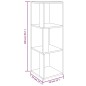 Scaffale Angolare Rovere Marrone 33x33x100 cm Legno Multistrato Scaffale Angolare Rovere Marrone 33x33x100 cm Legno Multistrato