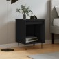 vidaXL Comodino Nero 40x35x50 cm in Legno Multistrato vidaXL Comodino Nero 40x35x50 cm in Legno Multistrato