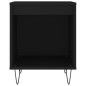 vidaXL Comodino Nero 40x35x50 cm in Legno Multistrato vidaXL Comodino Nero 40x35x50 cm in Legno Multistrato