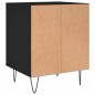 vidaXL Comodino Nero 40x35x50 cm in Legno Multistrato vidaXL Comodino Nero 40x35x50 cm in Legno Multistrato