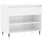 vidaXL Scarpiera Bianco Lucido 70x36x60 cm in Legno Multistrato vidaXL Scarpiera Bianco Lucido 70x36x60 cm in Legno Multistrato