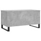 vidaXL Tavolino Salotto Grigio Cemento 90x44,5x45 cm Legno Multistrato