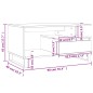 vidaXL Tavolino da Salotto Bianco Lucido 90x49x45 cm Legno Multistrato