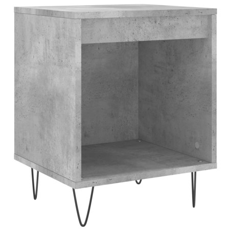 vidaXL Comodino Grigio Cemento 40x35x50 cm in Legno Multistrato