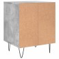 vidaXL Comodino Grigio Cemento 40x35x50 cm in Legno Multistrato vidaXL Comodino Grigio Cemento 40x35x50 cm in Legno Multistrato