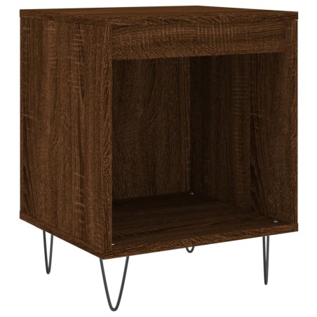 vidaXL Comodino Rovere Marrone 40x35x50 cm in Legno Multistrato