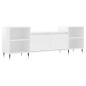 vidaXL Mobile Porta TV Bianco Lucido 160x35x55 cm in Legno Multistrato vidaXL Mobile Porta TV Bianco Lucido 160x35x55 cm in Legno Multistrato