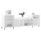 vidaXL Mobile Porta TV Bianco Lucido 160x35x55 cm in Legno Multistrato vidaXL Mobile Porta TV Bianco Lucido 160x35x55 cm in Legno Multistrato