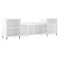 vidaXL Mobile Porta TV Bianco Lucido 160x35x55 cm in Legno Multistrato vidaXL Mobile Porta TV Bianco Lucido 160x35x55 cm in Legno Multistrato