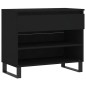 vidaXL Scarpiera Nera 70x36x60 cm in Legno Multistrato vidaXL Scarpiera Nera 70x36x60 cm in Legno Multistrato