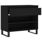 vidaXL Scarpiera Nera 70x36x60 cm in Legno Multistrato vidaXL Scarpiera Nera 70x36x60 cm in Legno Multistrato