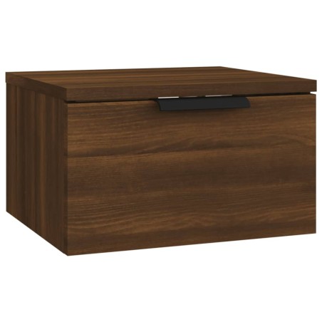 vidaXL Comodino a Muro Rovere Marrone 34x30x20 cm