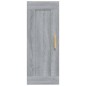 vidaXL Armadietto a Muro Grigio Sonoma 35x34x90cm in Legno Multistrato vidaXL Armadietto a Muro Grigio Sonoma 35x34x90cm in Legno Multistrato