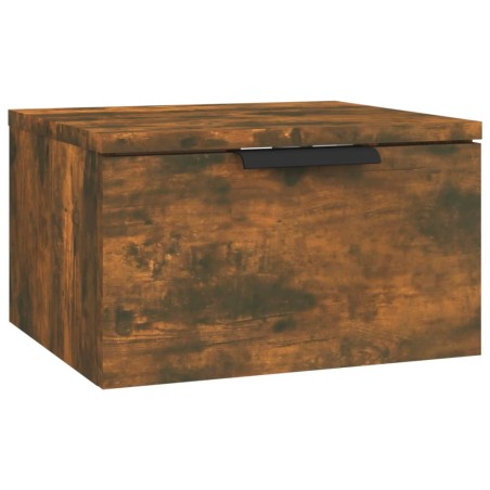 vidaXL Comodino a Muro Rovere Fumo 34x30x20 cm