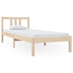 vidaXL Giroletto in Legno Massello 75x190 cm Small Single