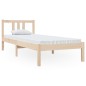 vidaXL Giroletto in Legno Massello 75x190 cm Small Single vidaXL Giroletto in Legno Massello 75x190 cm Small Single