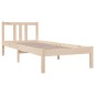 vidaXL Giroletto in Legno Massello 75x190 cm Small Single vidaXL Giroletto in Legno Massello 75x190 cm Small Single