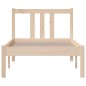 vidaXL Giroletto in Legno Massello 75x190 cm Small Single vidaXL Giroletto in Legno Massello 75x190 cm Small Single