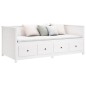 vidaXL Dormeuse Bianca 100x200 cm in Legno Massello di Pino vidaXL Dormeuse Bianca 100x200 cm in Legno Massello di Pino