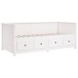 vidaXL Dormeuse Bianca 100x200 cm in Legno Massello di Pino vidaXL Dormeuse Bianca 100x200 cm in Legno Massello di Pino