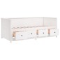vidaXL Dormeuse Bianca 100x200 cm in Legno Massello di Pino vidaXL Dormeuse Bianca 100x200 cm in Legno Massello di Pino