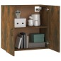 vidaXL Mobile Pensile Rovere Fumo 60x31x60 cm Legno Multistrato