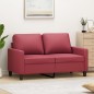 vidaXL Divano a 2 Posti Rosso Vino 120 cm in Similpelle vidaXL Divano a 2 Posti Rosso Vino 120 cm in Similpelle