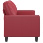 vidaXL Divano a 2 Posti Rosso Vino 120 cm in Similpelle vidaXL Divano a 2 Posti Rosso Vino 120 cm in Similpelle