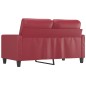 vidaXL Divano a 2 Posti Rosso Vino 120 cm in Similpelle vidaXL Divano a 2 Posti Rosso Vino 120 cm in Similpelle