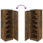 Scarpiera Rovere Fumo 30x35x100 cm in Legno Multistrato Scarpiera Rovere Fumo 30x35x100 cm in Legno Multistrato