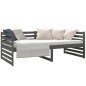 vidaXL Dormeuse Grigia 90x190 cm in Legno Massello di Pino vidaXL Dormeuse Grigia 90x190 cm in Legno Massello di Pino
