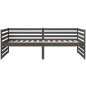vidaXL Dormeuse Grigia 90x190 cm in Legno Massello di Pino vidaXL Dormeuse Grigia 90x190 cm in Legno Massello di Pino