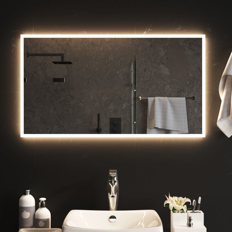 Specchio da Bagno con Luci LED 50x90 cm