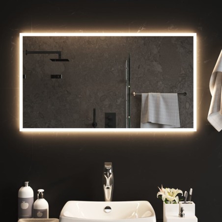 Specchio da Bagno con Luci LED 50x90 cm