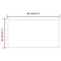 Specchio da Bagno con Luci LED 50x90 cm