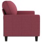 vidaXL Divano a 3 Posti Rosso Vino 180 cm in Tessuto vidaXL Divano a 3 Posti Rosso Vino 180 cm in Tessuto