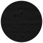 vidaXL Piano Tavolo Rotondo Nero Ø70x3 cm in Legno Massello di Pino