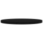 vidaXL Piano Tavolo Rotondo Nero Ø70x3 cm in Legno Massello di Pino