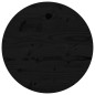 vidaXL Piano Tavolo Rotondo Nero Ø40x3 cm in Legno Massello di Pino