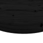 vidaXL Piano Tavolo Rotondo Nero Ø40x3 cm in Legno Massello di Pino